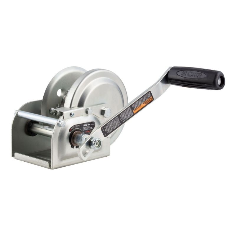 Picture of Curt Hand-Crank Brake Winch, 1,000 lbs, 4.2:1 Gear Ratio, 7" Handle - 29610