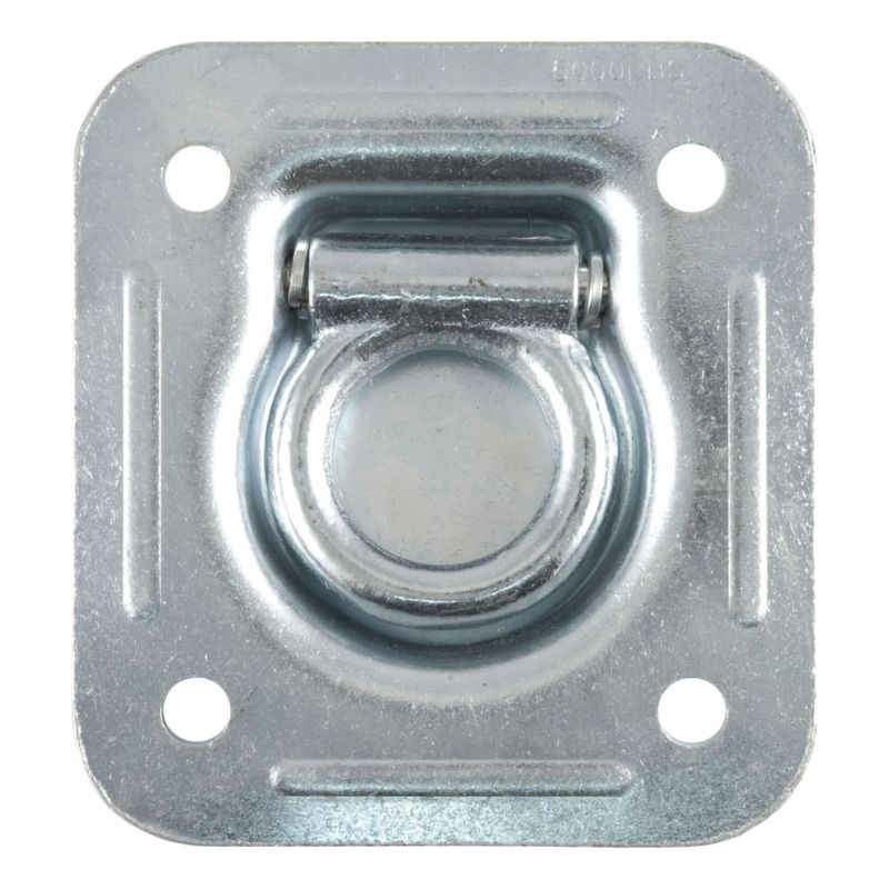 Picture of Curt 1-1/2" x 1-1/2" Recessed Tie-Down Ring (5,000 lbs, Clear Zinc)