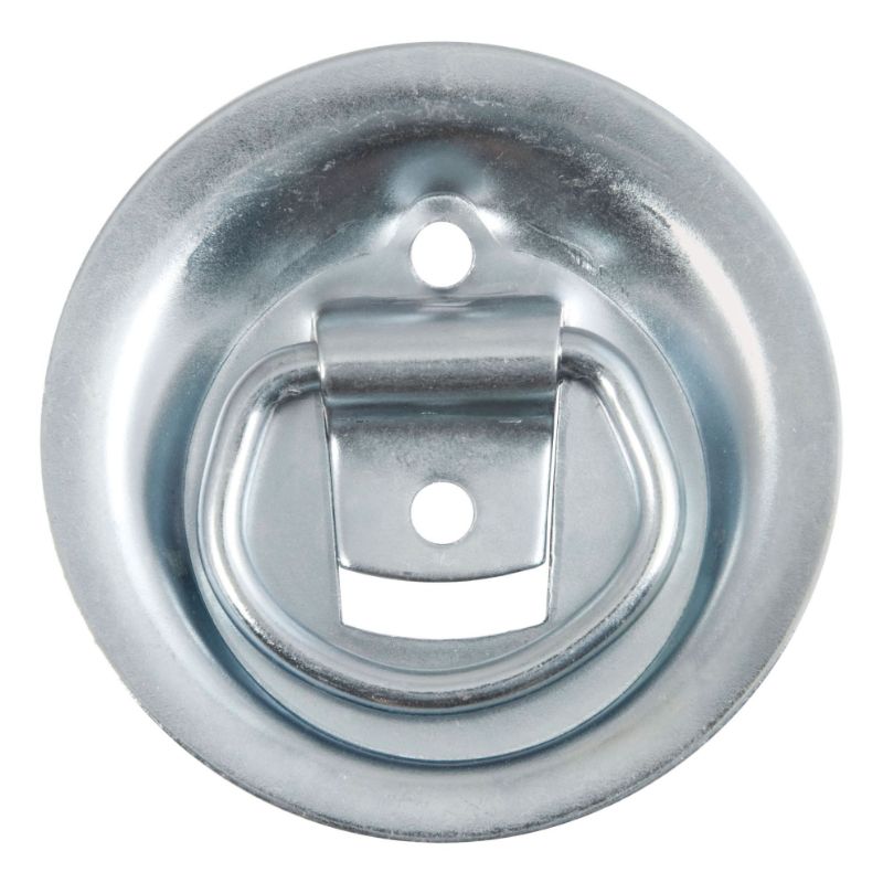 Picture of Curt 1-1/8" x 1-5/8" Recessed Tie-Down Ring (1,000 lbs, Clear Zinc)