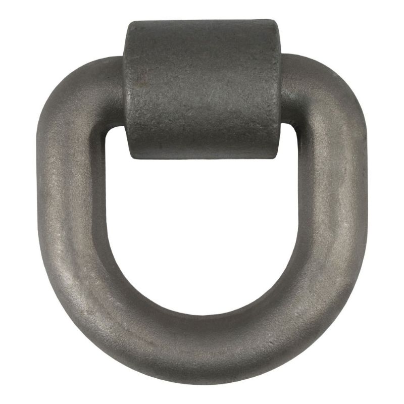 Picture of Curt 3" x 3" Weld-On Tie-Down D-Ring (15,587 lbs, Raw Steel)