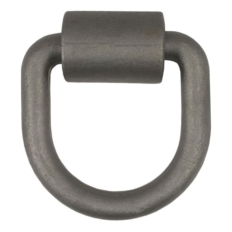 Picture of Curt 3" x 3" Weld-On Tie-Down D-Ring (6,100 lbs, Raw Steel)