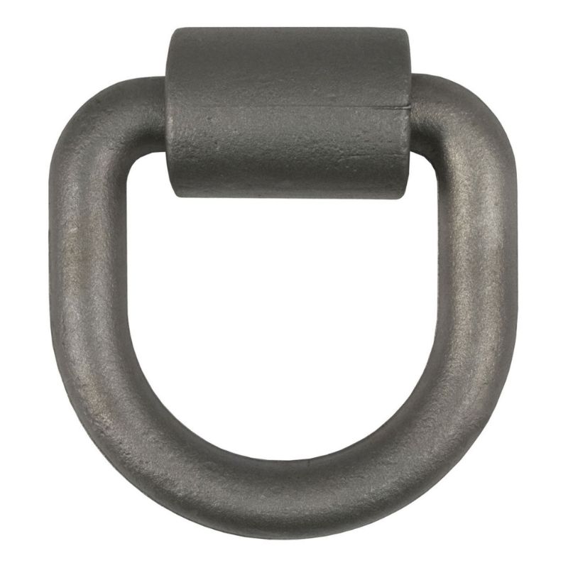 Picture of Curt 3" x 3" Weld-On Tie-Down D-Ring (8,833 lbs, Raw Steel)