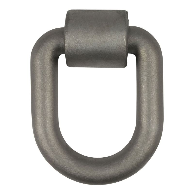 Picture of Curt 3" x 4" Weld-On Tie-Down D-Ring (15,587 lbs, Raw Steel)