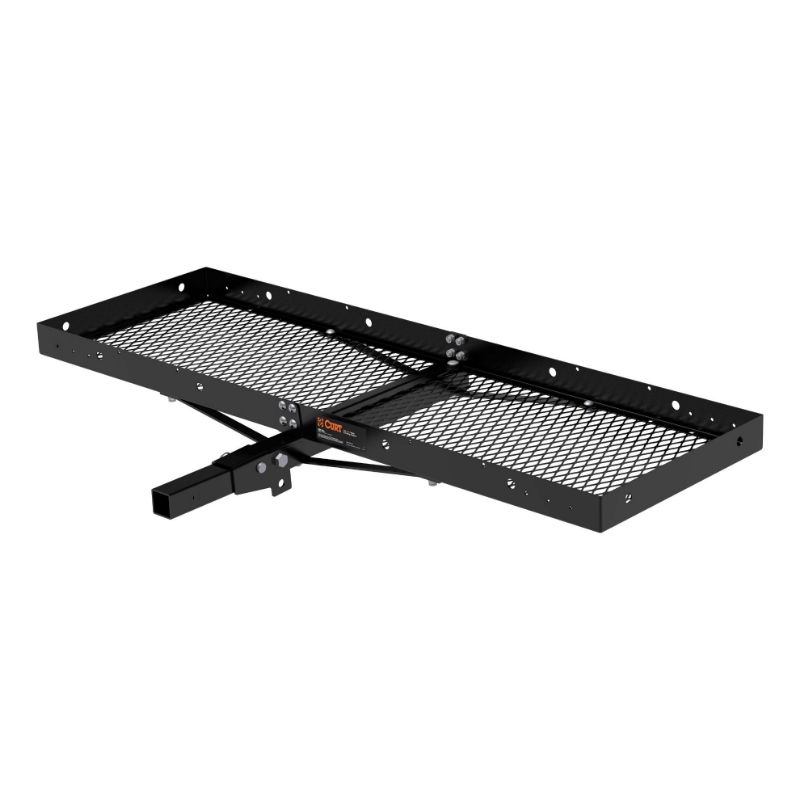 Picture of Curt 60" x 20" Black Steel Tray Cargo Carrier (Folding 2" Shank, 500 lbs.)