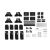 Picture of ARB Baserack Gutter 4 Leg Kit H1 Suits 1770020