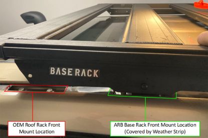 Picture of ARB Base Kit 1770030/17913010 Front 3/4 Rails W/Deflector