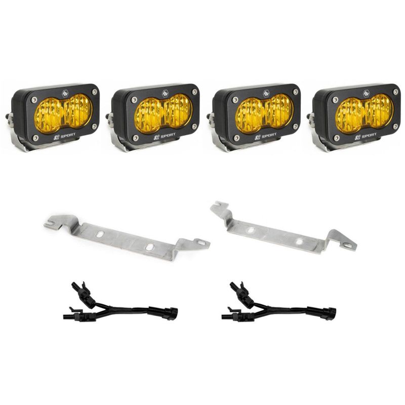 Picture of Baja Designs S2 Sport OEM Fog Light Replacement Kit 2025-On Toyota 4Runner Non-TRD Pro Baja Amber 