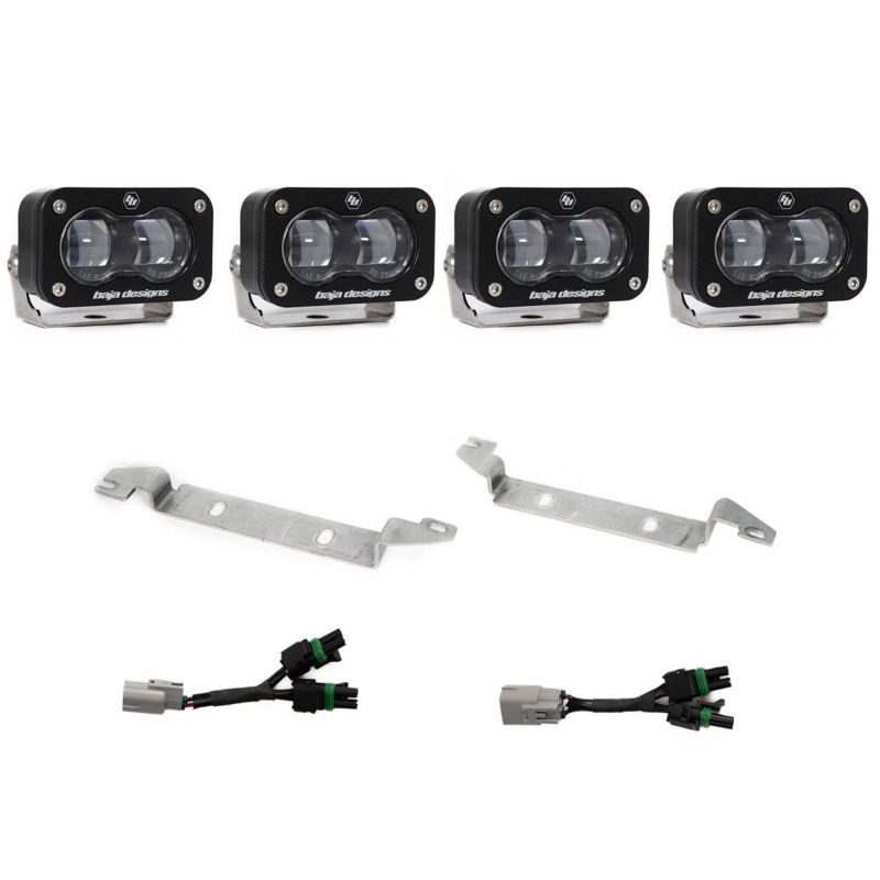 Picture of Baja Designs S2 SAE Fog Kit - 2024+ Toyota Tacoma TRD Pro/Trailhunter (Clear)