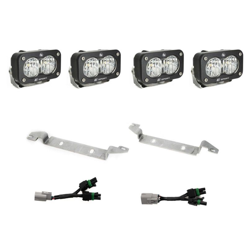 Picture of Baja Designs S2 Sport Fog Kit - 2024+ Toyota Tacoma TRD Pro/Trailhunter (Clear)