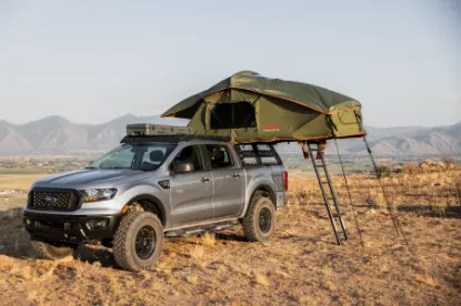 Picture of Roam Adventure Vagabond Rooftop Tent - Standard - Forest Orange - With Annex