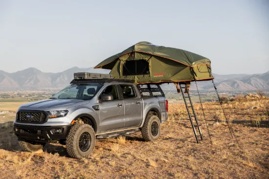 Picture of Roam Adventure Vagabond Rooftop Tent - Standard - Forest Orange - With Annex