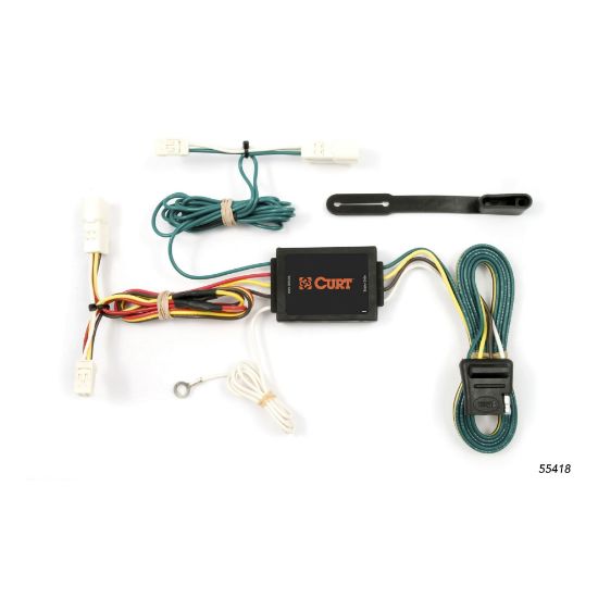 Picture of Curt Custom Wiring Harness, 4-Way Flat Output, Select Toyota Sienna - 55418
