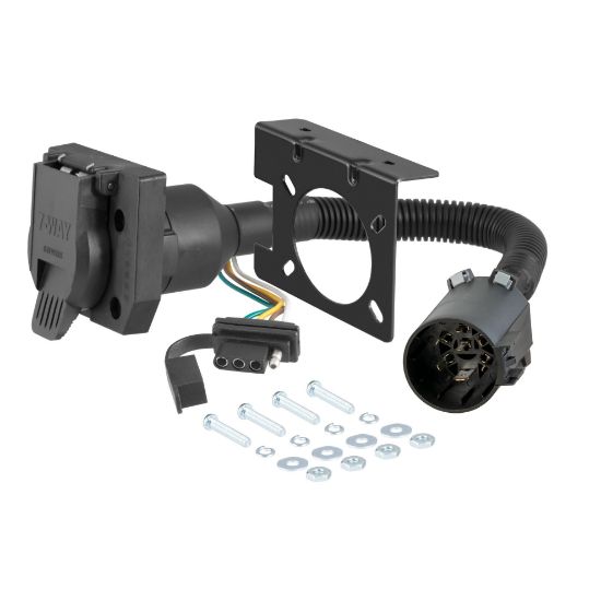 Picture of Curt Dual-Output 7 & 4-Way Connector (Plugs into USCAR) - 55774