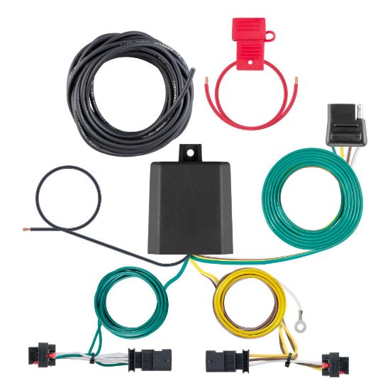 Picture of Curt Custom Wiring Harness, 4-Way Flat Output, Select Jeep Compass - 56472