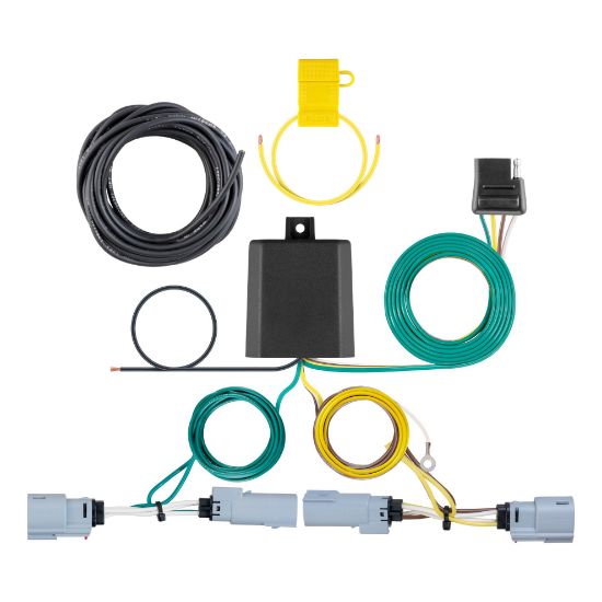 Picture of Curt Custom Wiring, 4-Way Flat, Select Chrysler Pacifica, Voyager w/o LED Taillights - 56399