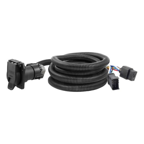 Picture of Curt 10' Custom Wiring Extension Harness (Adds 7-Way RV Blade to Truck Bed) - 56001