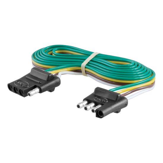 Picture of Curt 4-Way Flat Connector Plug & Socket with 72" Wires - 58050