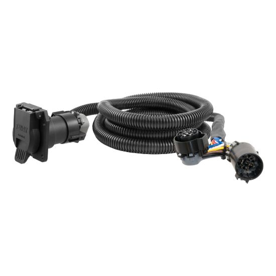 Picture of Curt 7' Custom Wiring Extension Harness (Adds 7-Way RV Blade to Truck Bed, Packaged) - 56070