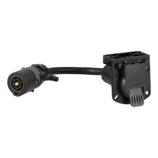 Picture of Curt 7-Way RV Blade LED Electrical Adapter (Not a Wiring Extension) - 57003