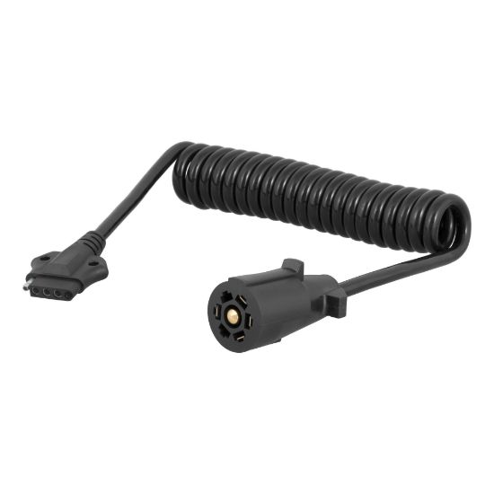 Picture of Curt 8' Electrical Adapter Harness (7-Way RV Blade Vehicle to 5-Way Flat Trailer) - 57282