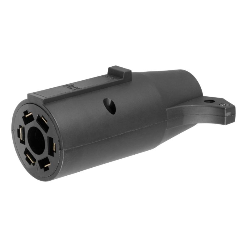 Picture of Curt Adapter (7-Way RV Blade to 6-Way Round Trailer, Center Pin Auxiliary) - 57260