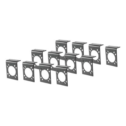 Picture of Curt Connector Mounting Brackets for 7-Way RV Blade (Black, 12-Pack) - 57205