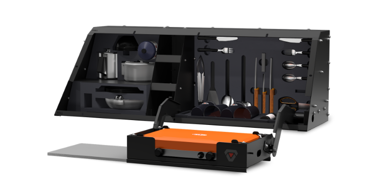 Picture of SmartCap Kitchen-Bin EVO Series, Right Side Mount - 2020-2026 Jeep Gladiator (5'5" / 6'5" Bed) - SA080616