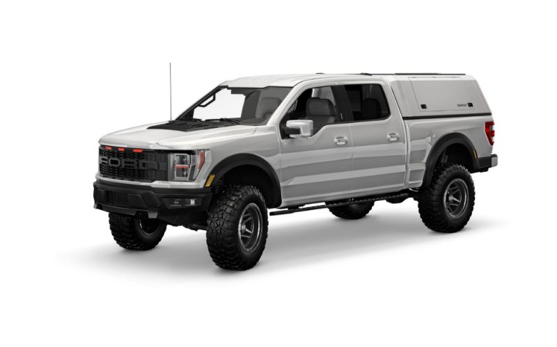 Picture of SmartCap EVOc Commercial OEM White Truck Cap - 2021-2026 Ford F-150 (6'5" Bed) - EC0319-WH