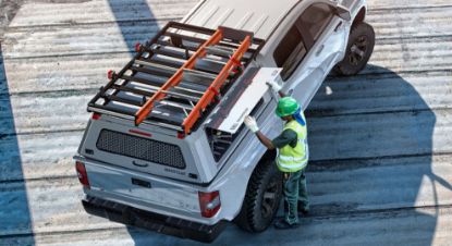 Picture of SmartCap EVOc Commercial OEM White Truck Cap - 2024-2026 Toyota Tacoma (6'0" Bed) - EC1313-WH