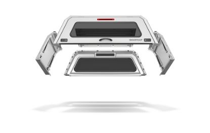 Picture of SmartCap EVOc Commercial OEM White Truck Cap - 2015-2020 Ford F-150 (6'5" Bed) - EC0301-WH