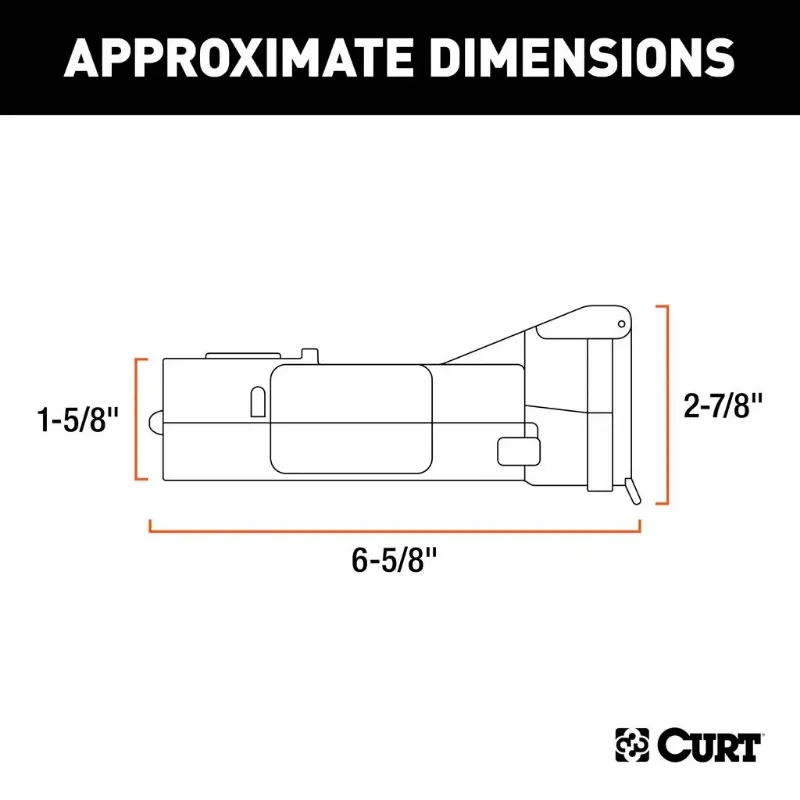 Picture of Curt Echo Mobile Trailer Brake Controller, 7-Way, Bluetooth® Smartphone Connection - 51180