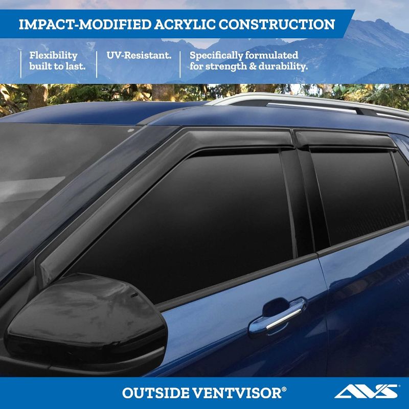Picture of AVS Ventvisor Deflector Smoke Outside Mount 4 Pc.