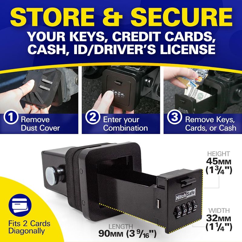 Picture of HitchSafe HS7000 Key Vault, Black