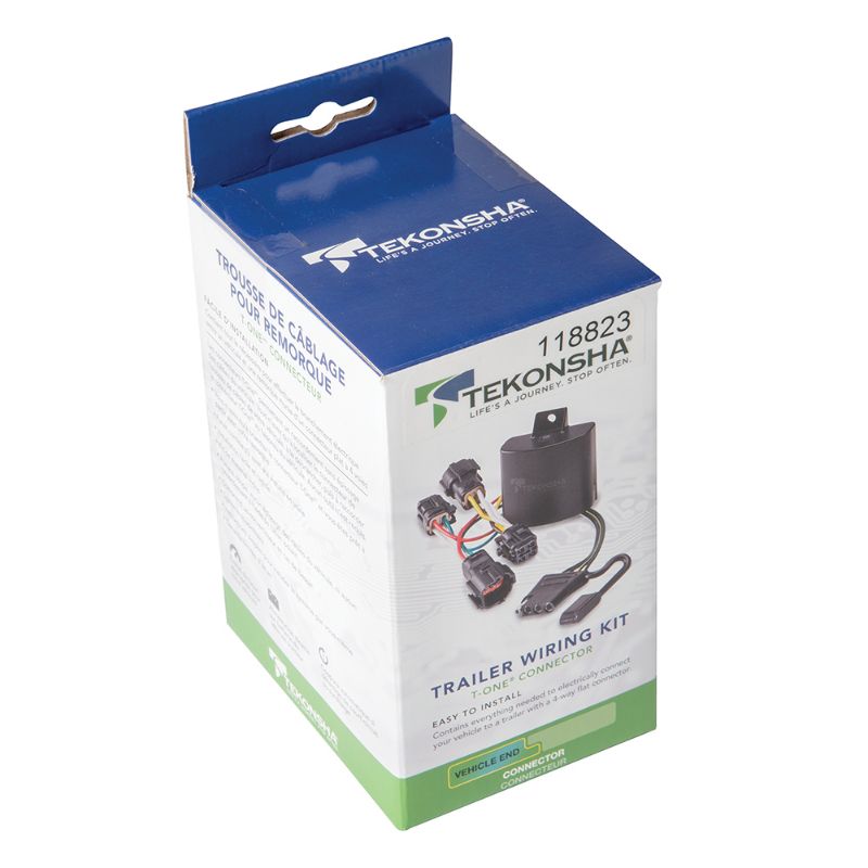 Picture of T-One T-Connector Custom Harness, 4-Way Flat, w/Circuit Protected ModuLite HD Module, Compatible with BMW X3