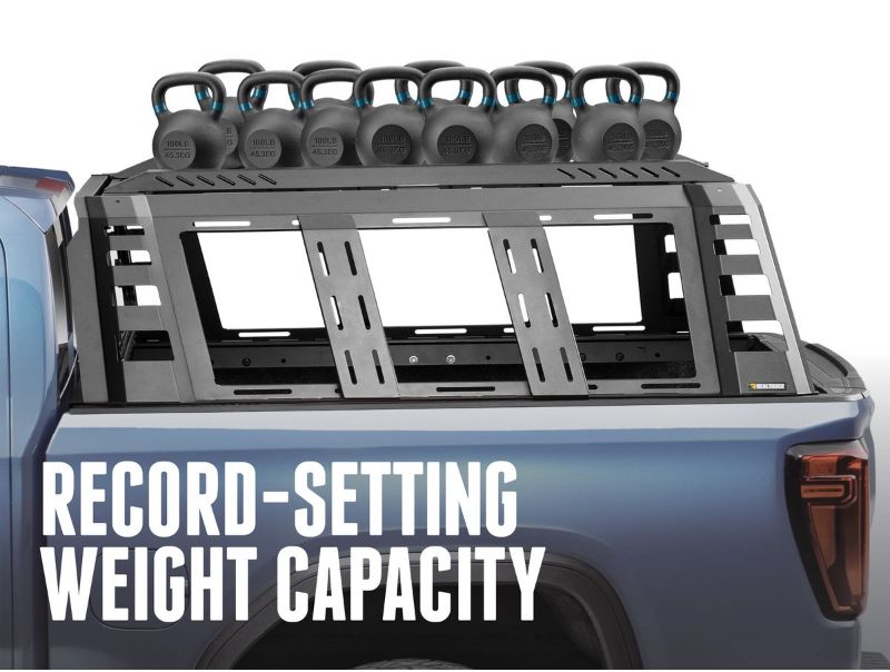 Picture of RealTruck Ascend Truck Cap FGC-4500 - 2019-2026 Chevrolet Silverado/Sierra 1500 (5' 8" Short Bed, Black/Onyx Black) - PA-26177-GBA