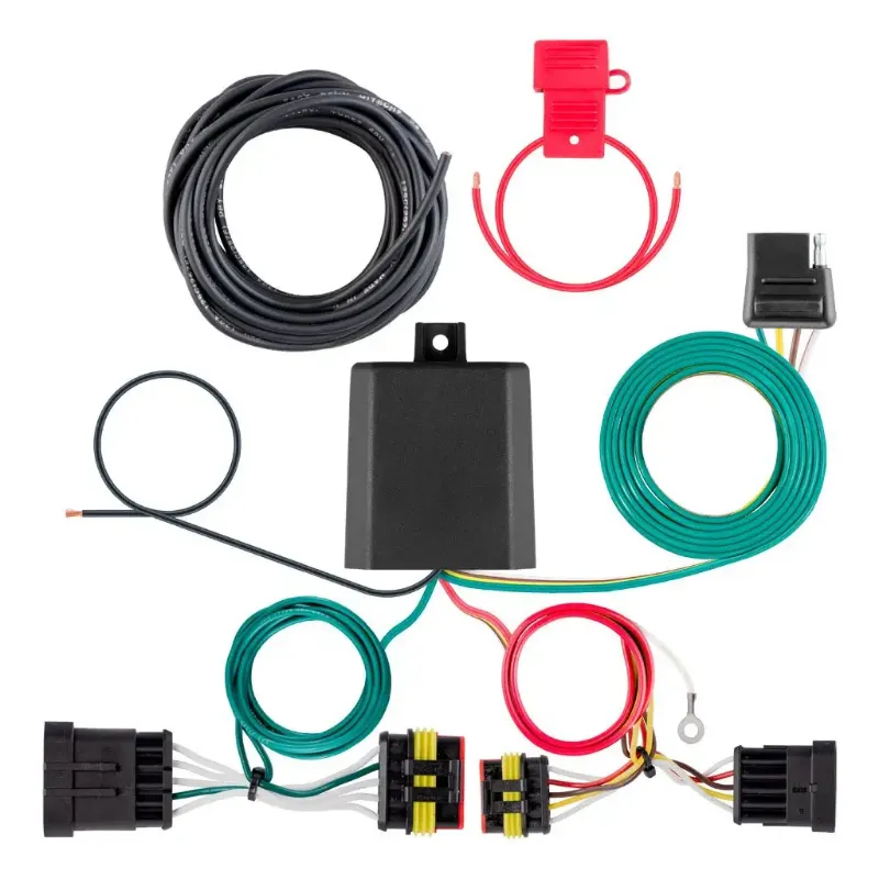 Picture of Curt Custom Wiring Harness, 4-Way Flat Output, Fits Select Infiniti QX50 #56559