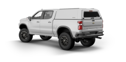 Picture of SmartCap EVOh Hatchback Commerical White Truck Cap - 2019-2026 Chevrolet Silverado/Sierra 1500 (5'8" Bed) - EH0108-WH