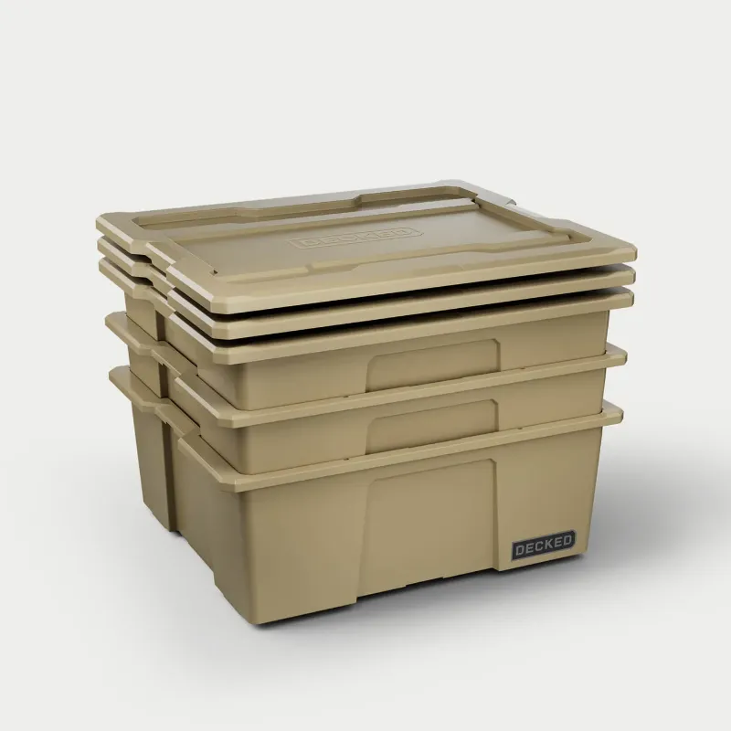 Picture of DECKED Payloader 32 Storage Bin - Desert Tan (3-Pack)