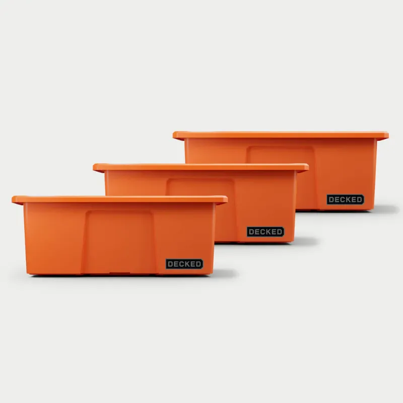 Picture of DECKED Payloader 32 Storage Bin - Blaze Orange (3-Pack)