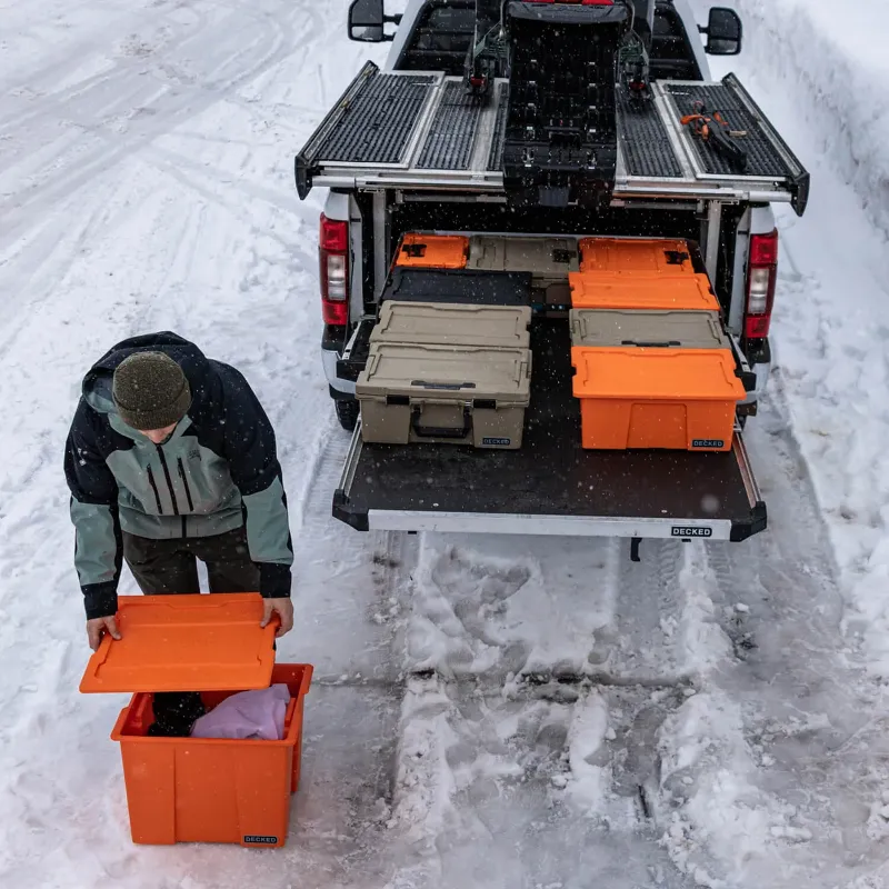 Picture of DECKED Payloader 64 Storage Bin - Blaze Orange