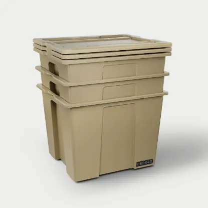 Picture of DECKED Payloader 64 Storage Bin - Desert Tan (3-Pack)
