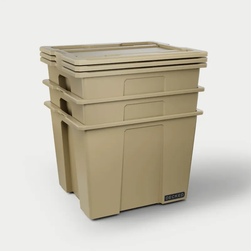 Picture of DECKED Payloader 64 Storage Bin - Desert Tan (3-Pack)