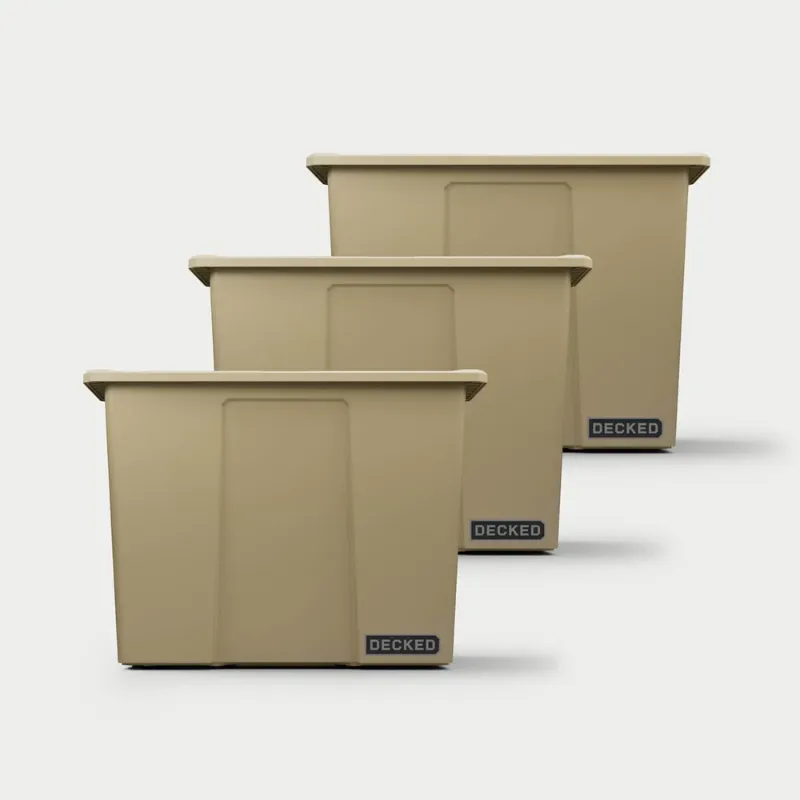 Picture of DECKED Payloader 64 Storage Bin - Desert Tan (3-Pack)