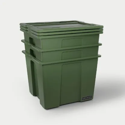 Picture of DECKED Payloader 64 Storage Bin - Ranger Green (3-Pack)
