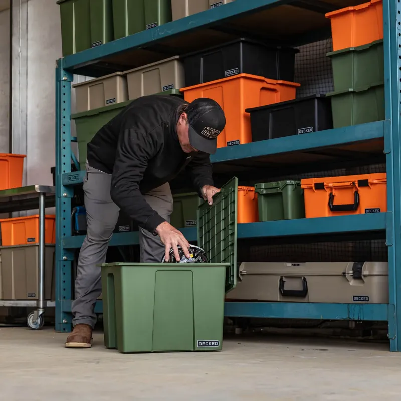 Picture of DECKED Payloader 64 Storage Bin - Ranger Green (3-Pack)