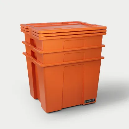 Picture of DECKED Payloader 64 Storage Bin - Blaze Orange (3-Pack)