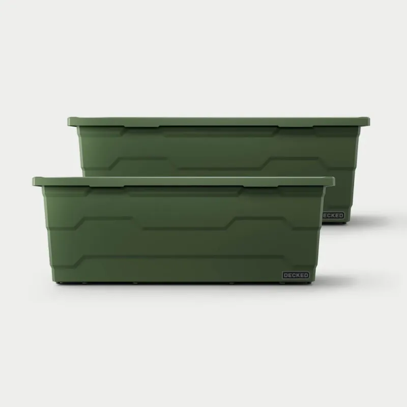 Picture of DECKED Payloader 133 Storage Bin - Ranger Green (2-Pack)