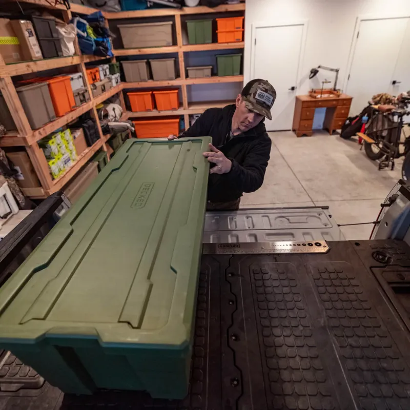 Picture of DECKED Payloader 133 Storage Bin - Ranger Green (2-Pack)