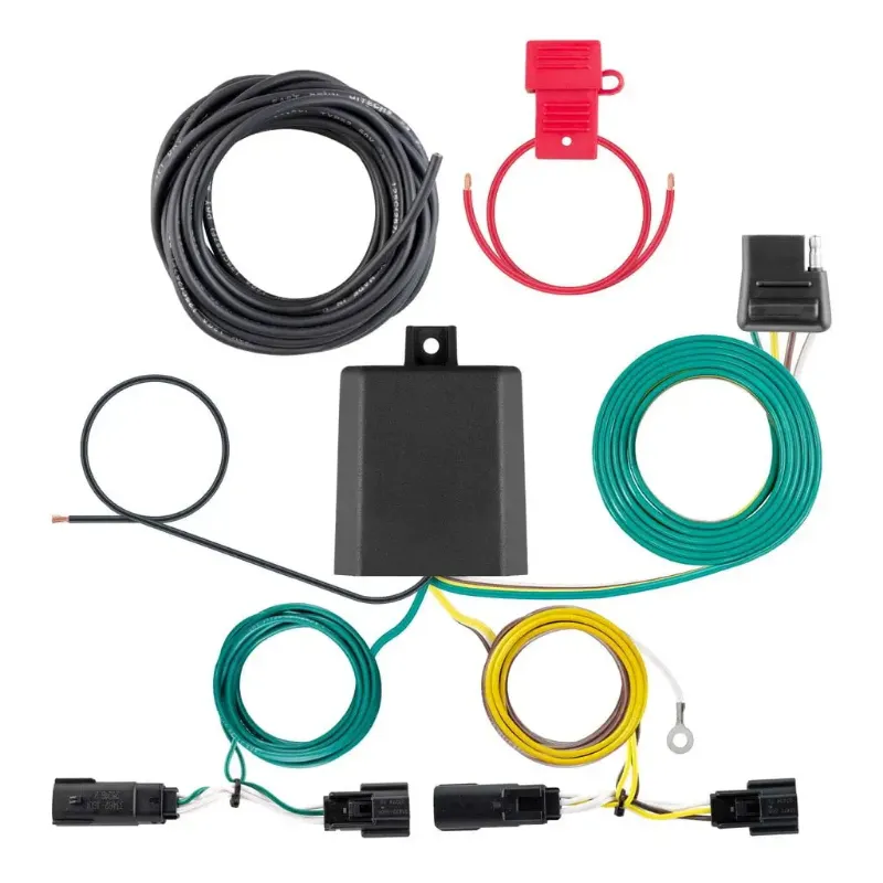 Picture of Curt Custom Wiring Harness, 4-Way Flat Output, Select Jeep Cherokee - 56577